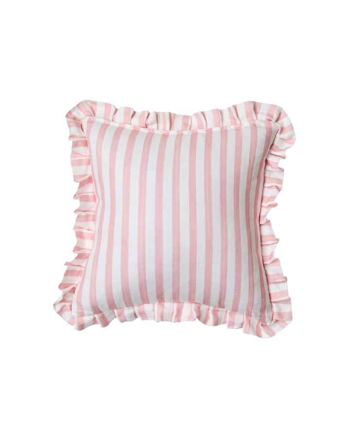 Petit Stripe Cushions with Ruffle Lucy Montgomery