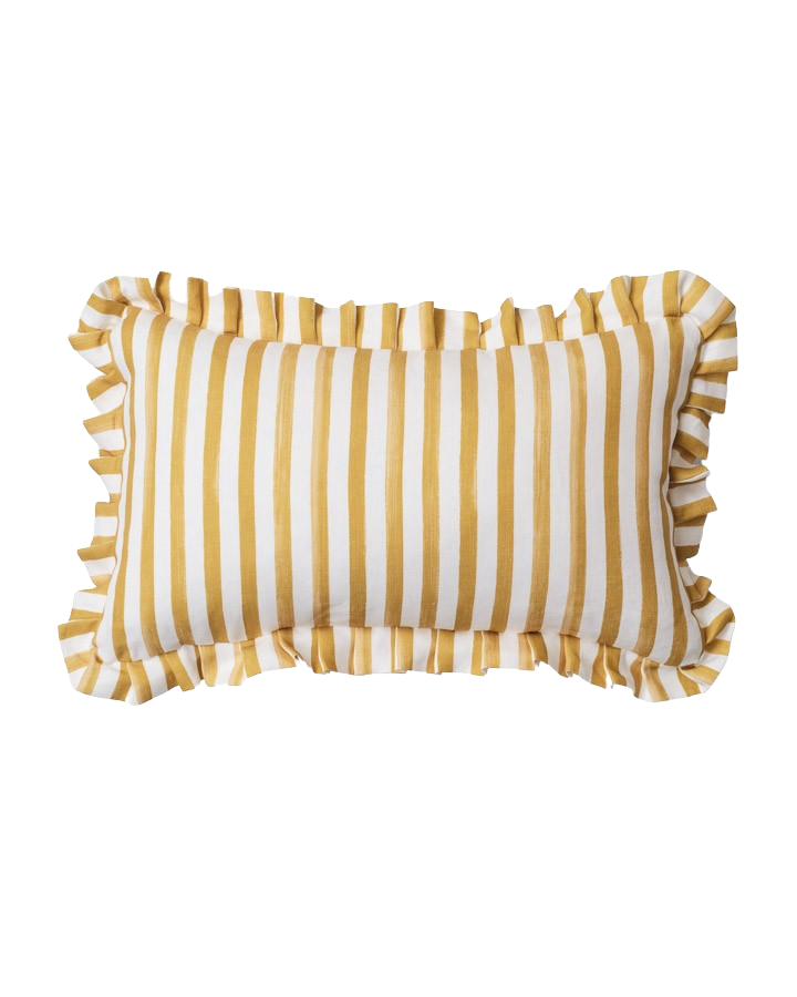 Ochre Stripe with Ruffle (35 x 55)